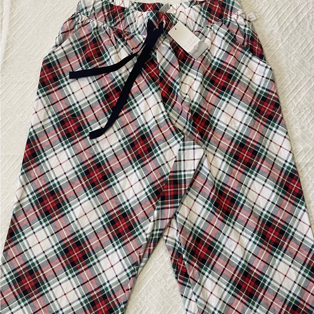Sleep by Cacique Women’s Pajama Cotton Pants Size 12L Red Green Christmas 
NWT - Picture 3 of 9